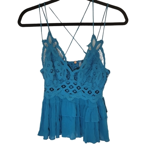 Free People Adella Cami in Teal•S - Picture 4 of 12